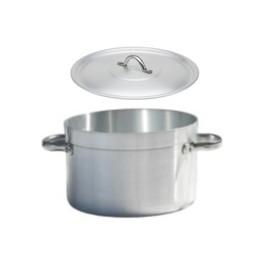 CACEROLA ALTA ALUMINIO PROFESIONAL CON TAPA 50 CM